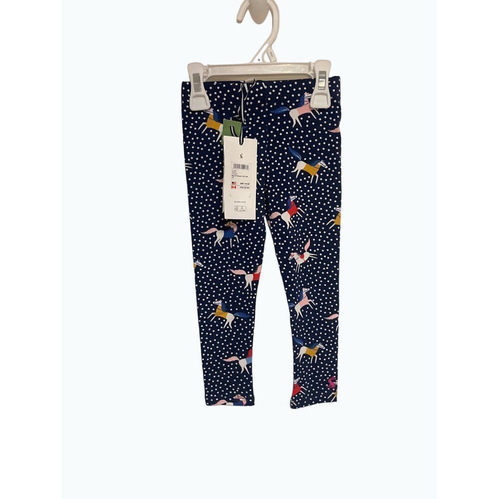 Joules Girl's Horse Print Deedee Leggings NWT 3 4 - Picture 3 of 7